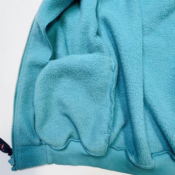 Vintage 1990s Patagonia Fleece Full Zip Jacket 1980s Teal Made In USA Kids 10 - Picture 15 of 16